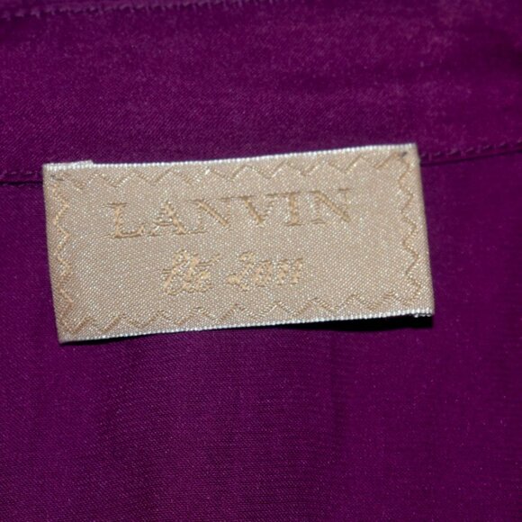Lanvin 2011 Purple Dress with Sash Belt M - Picture 3 of 9